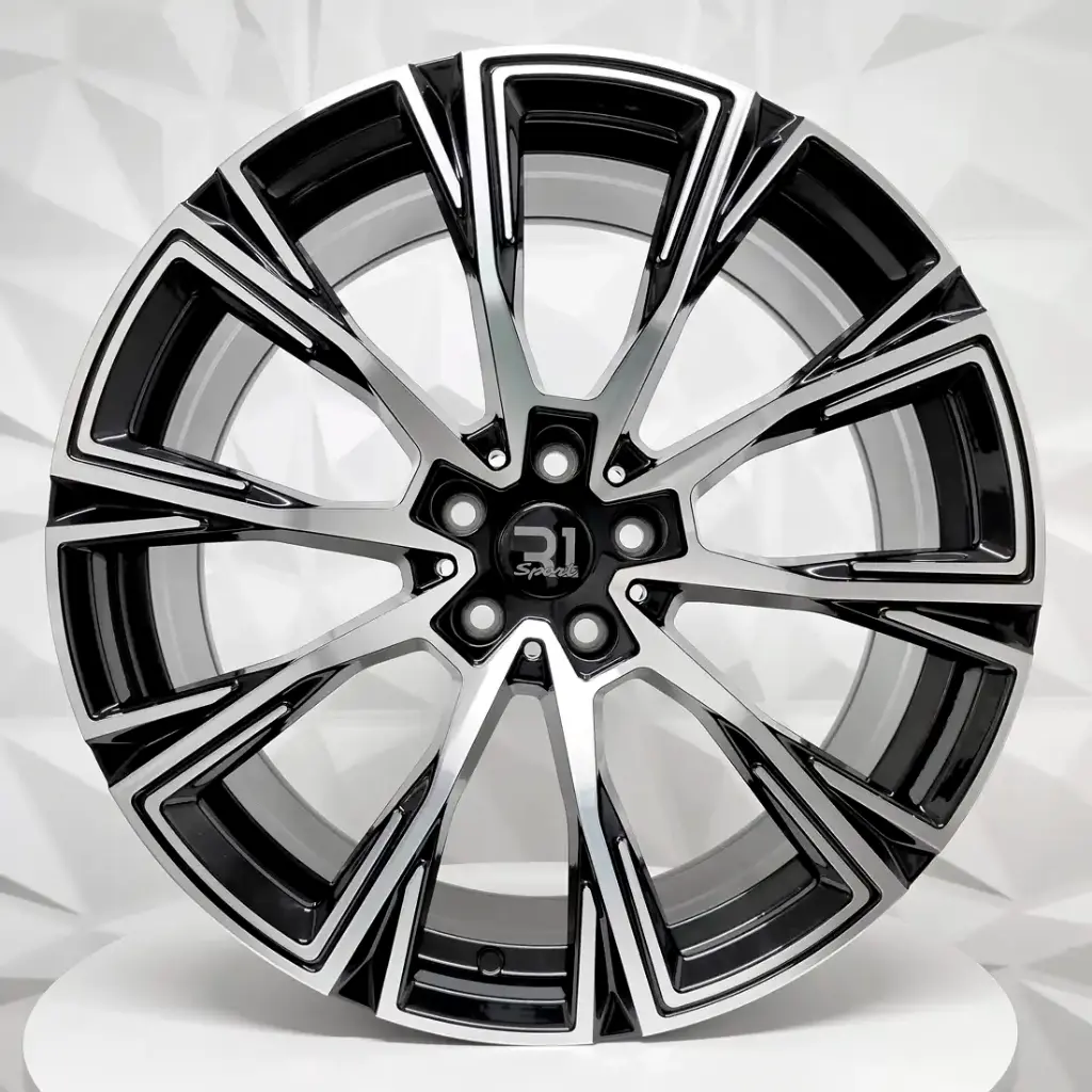 RIN 19X8.5 5-112 R1 SPORT H3122F MACHINE BLACK ET30 CB66.5