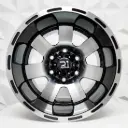 RIN 15X10 5-127 R1 SPORT 57015 BLACK MACHINE FACE ET-45 CB83