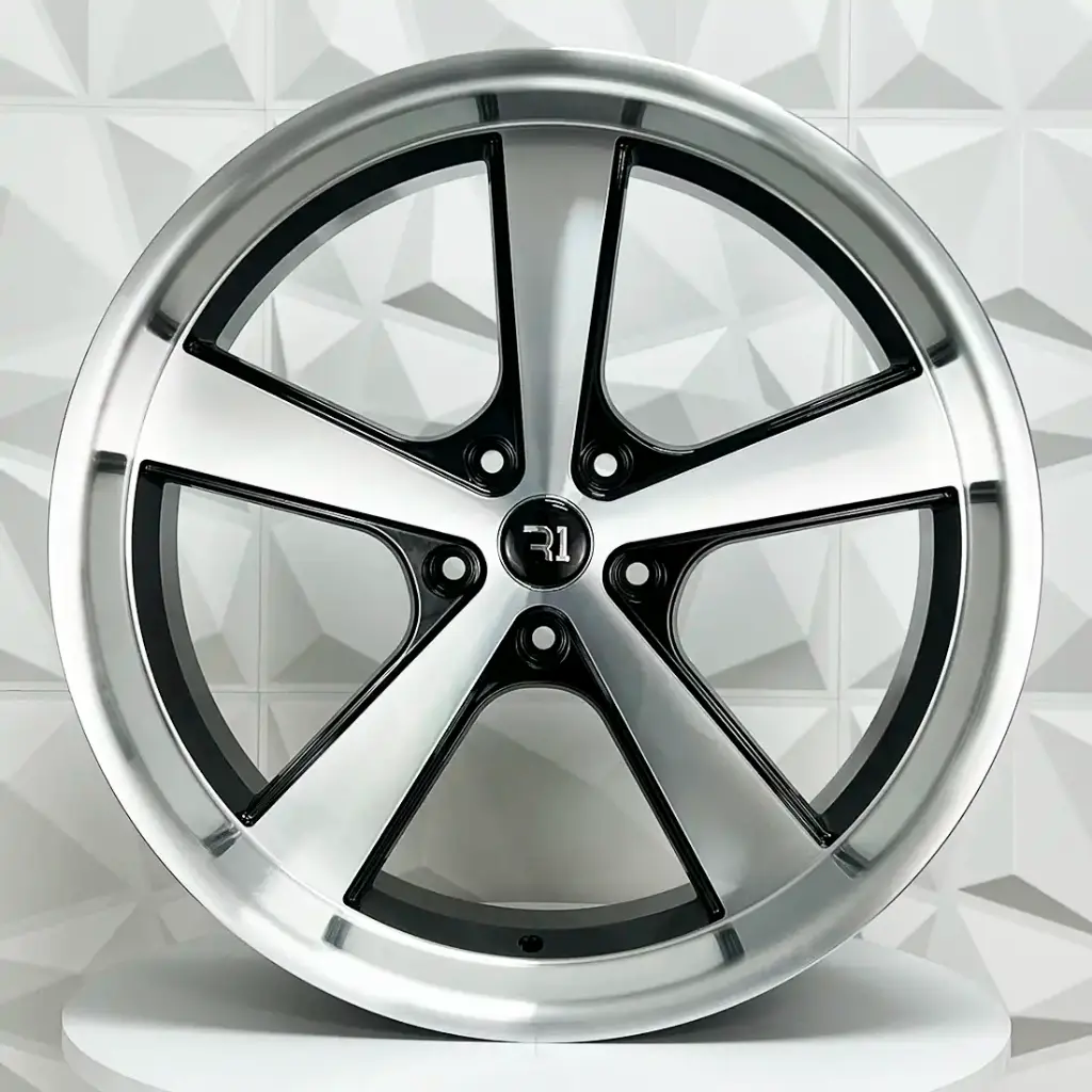 RIN 22X11 5-127 R1 SPORT QC5205 BLACK MACHINE FACE MACHINE LIP ET15 CB78.3